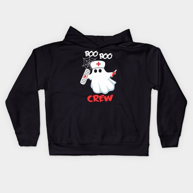 Boo boo crew tshirt halloween costume gift Kids Hoodie by American Woman